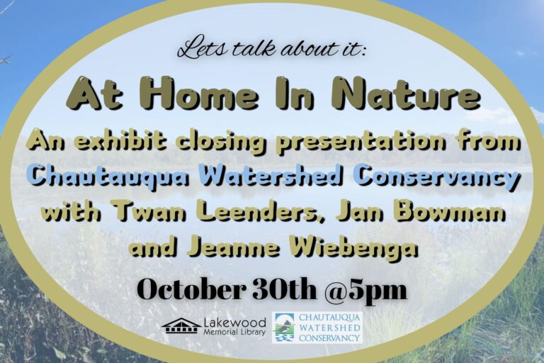 At Home In Nature – Chautauqua Watershed Conservancy Presentation