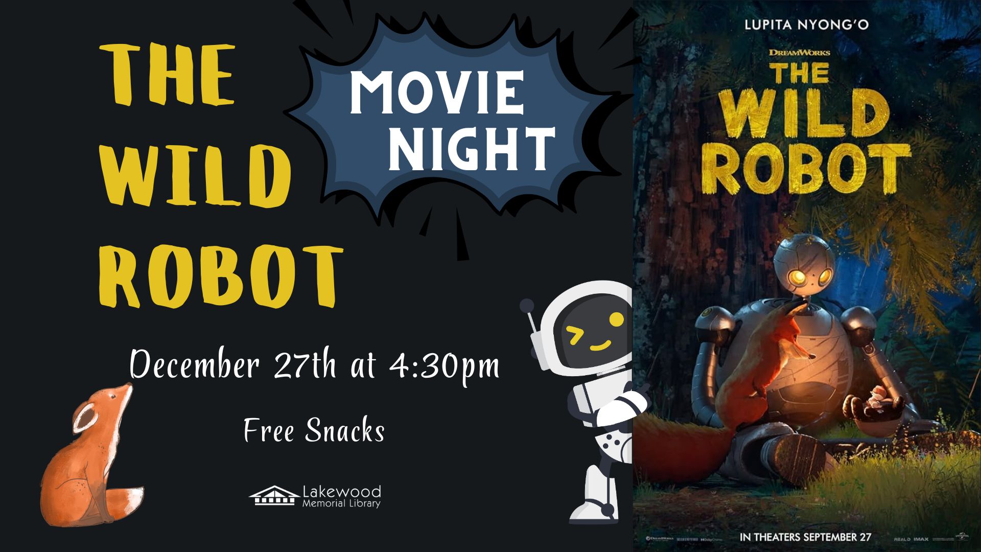 Family Movie Night: The Wild Robot