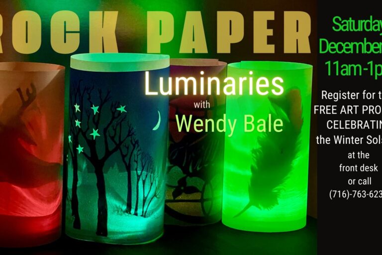 Rock Paper Luminary Workshop with Wendy Bale