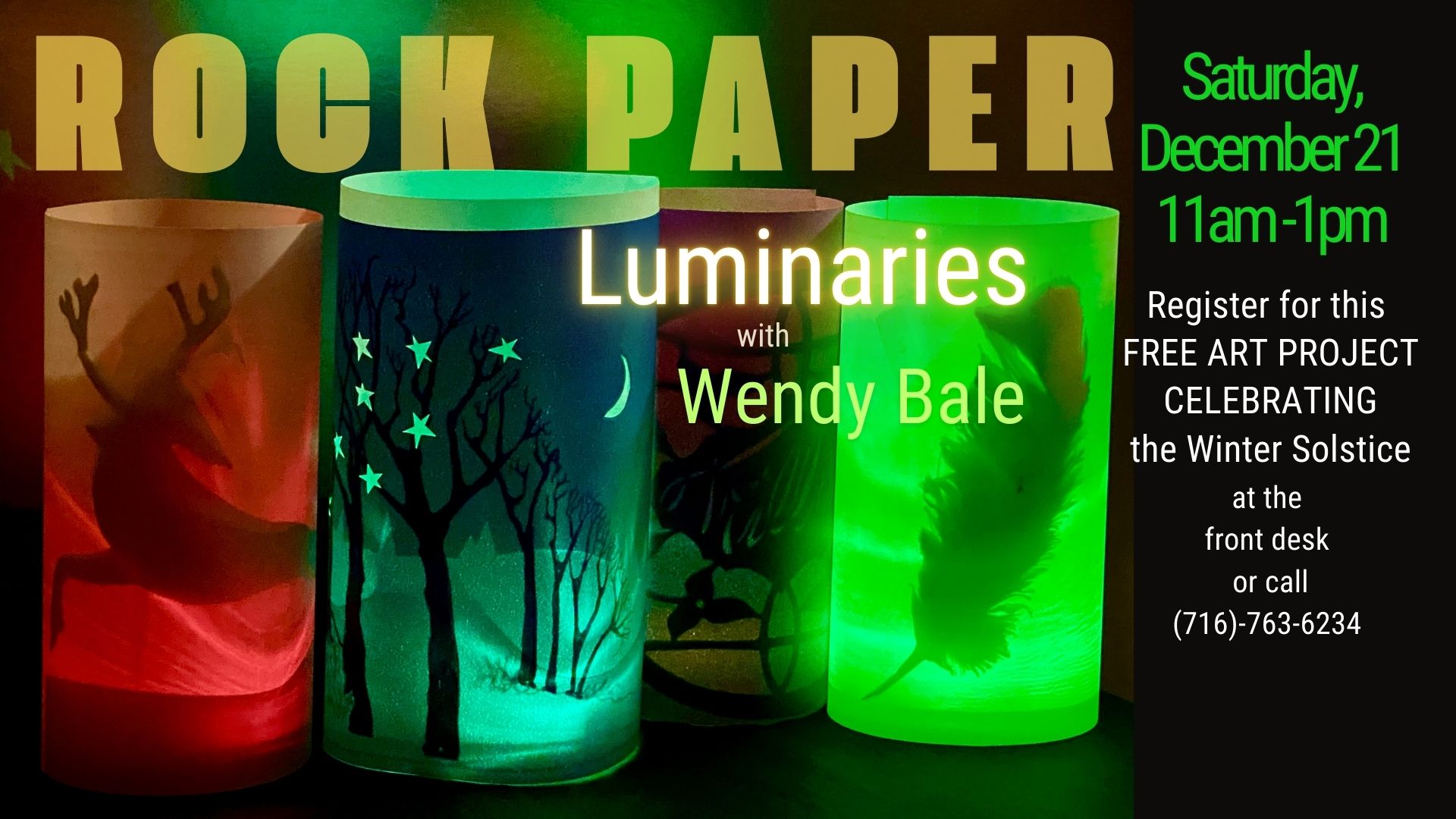 Rock Paper Luminary Workshop with Wendy Bale