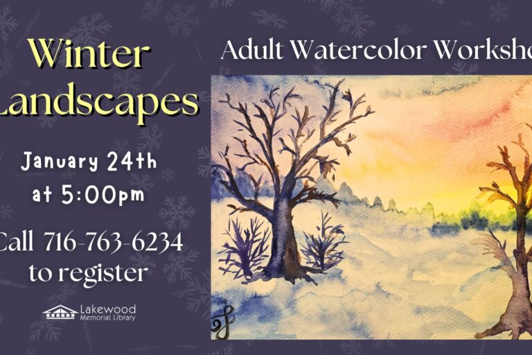 Winter Landscapes Adult Watercolor Workshop