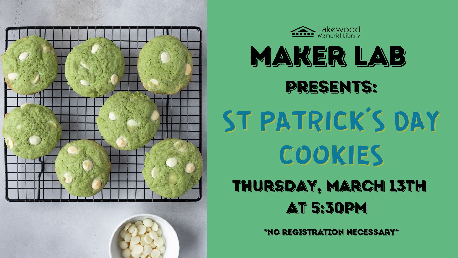 Maker Lab: St. Patrick’s Day Cookies