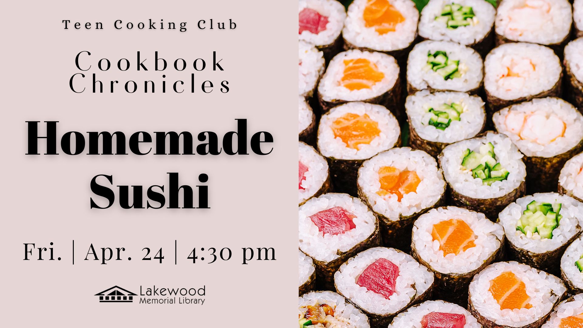 Cookbook Chronicles: Homemade Sushi