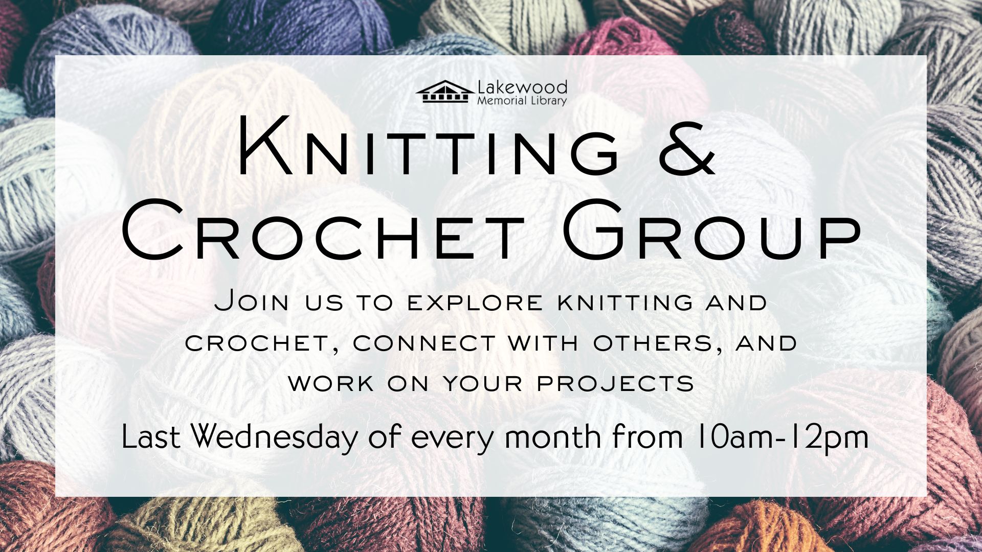 Knitting & Crochet Group