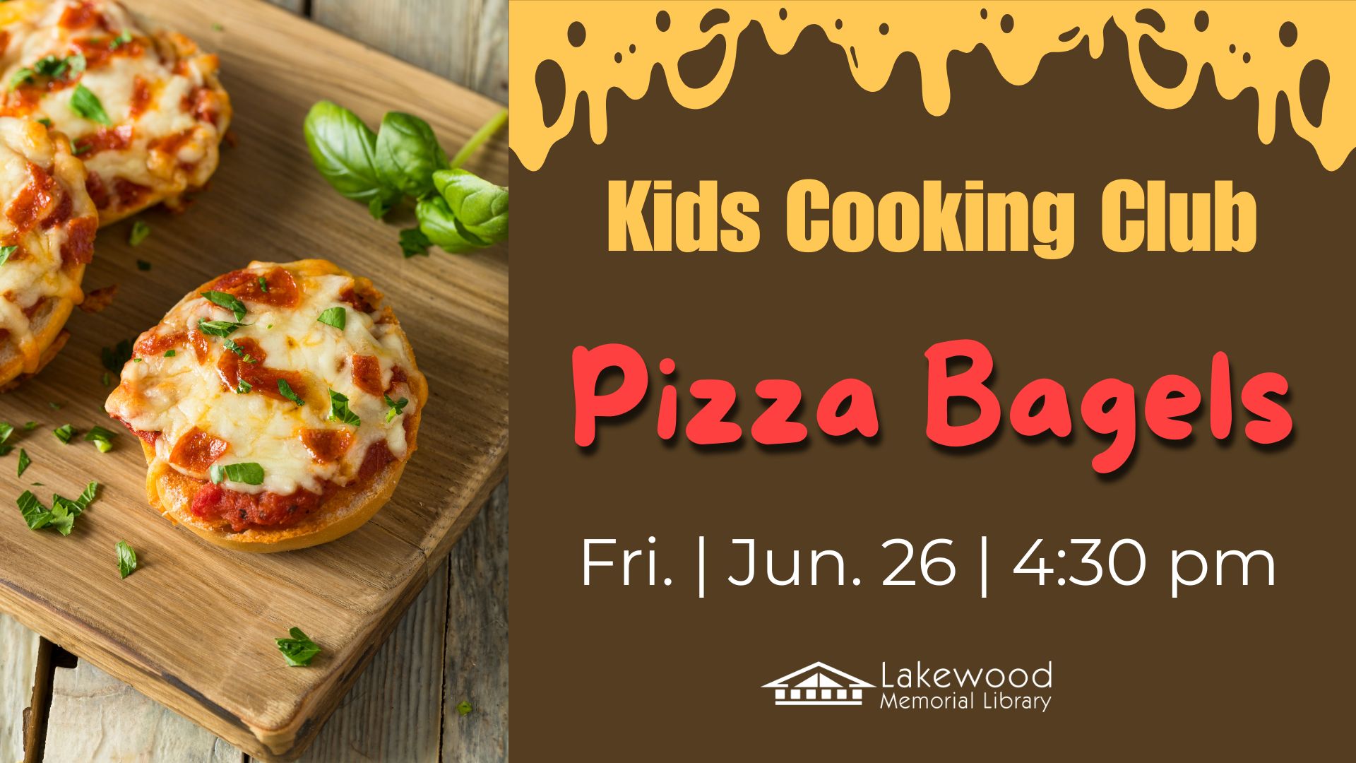 Kids Cooking Club: Pizza Bagels