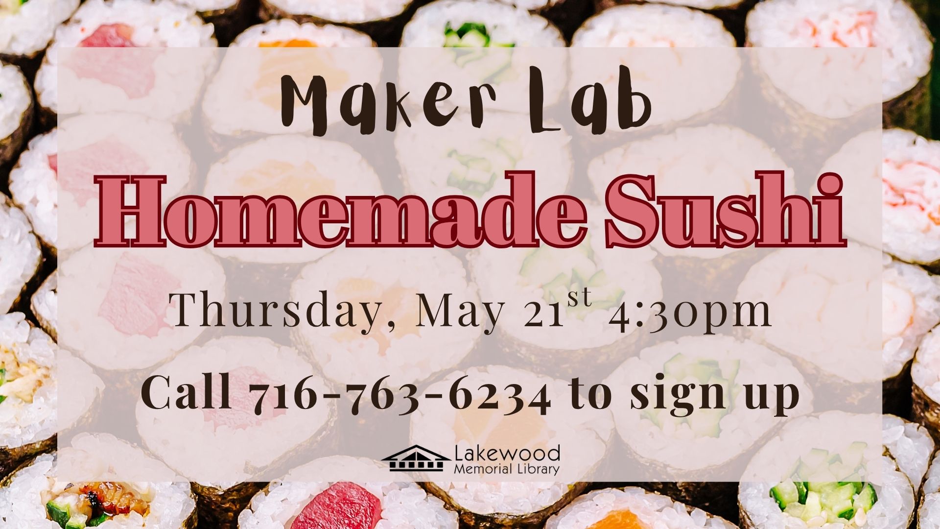 Maker Lab: Sushi