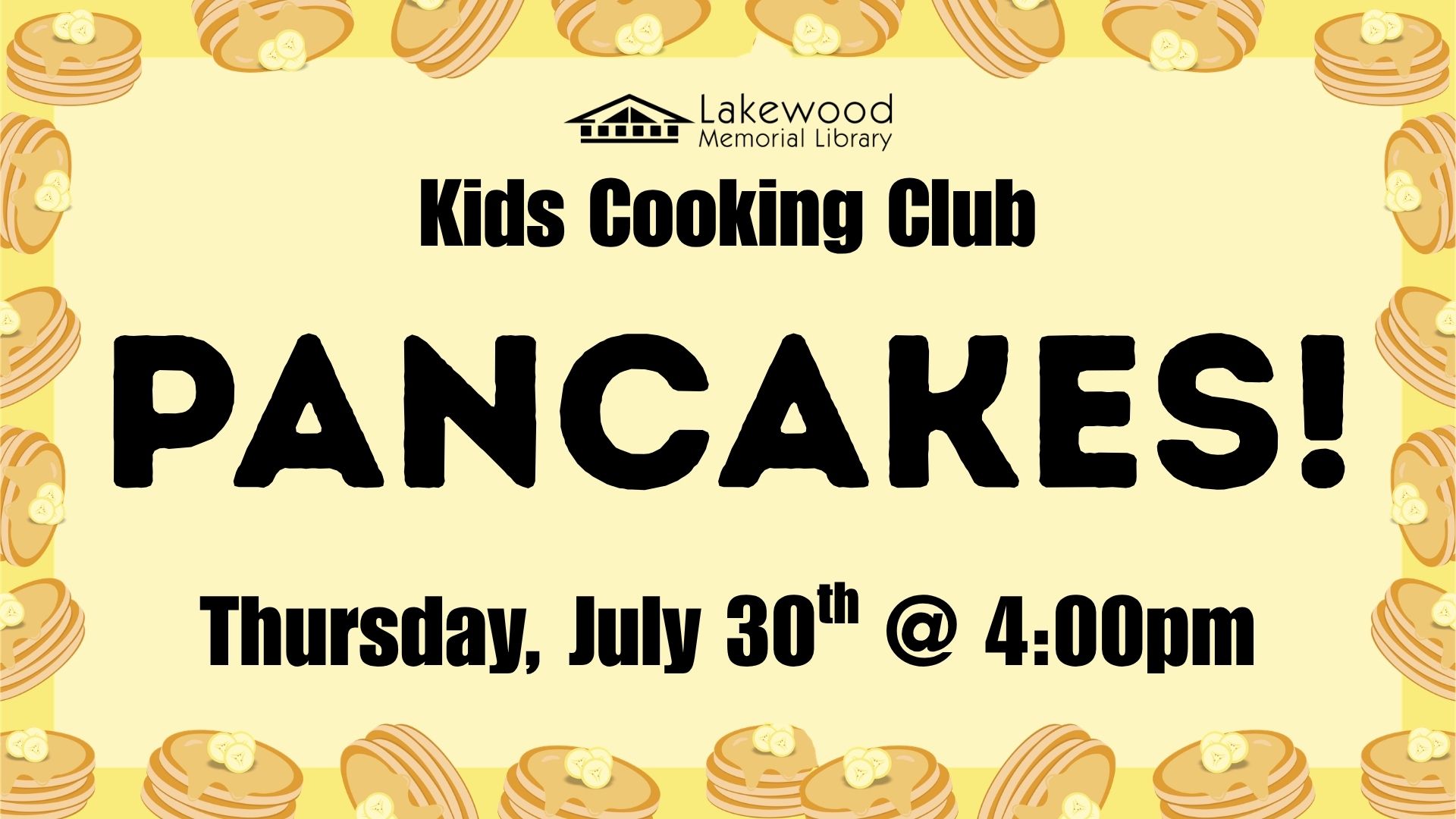 Kids Cooking Club: Pancakes!