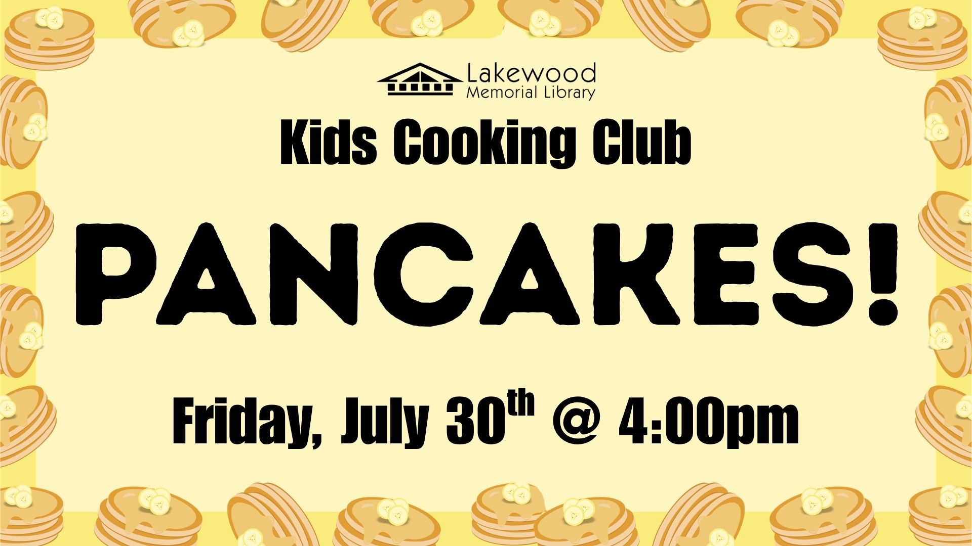 Kids Cooking Club: Pancakes!
