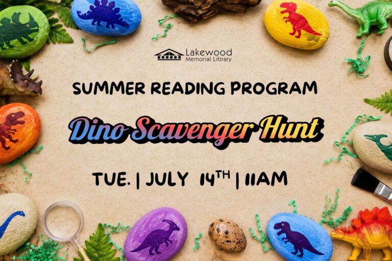 Summer Reading Program: Dino Scavenger Hunt