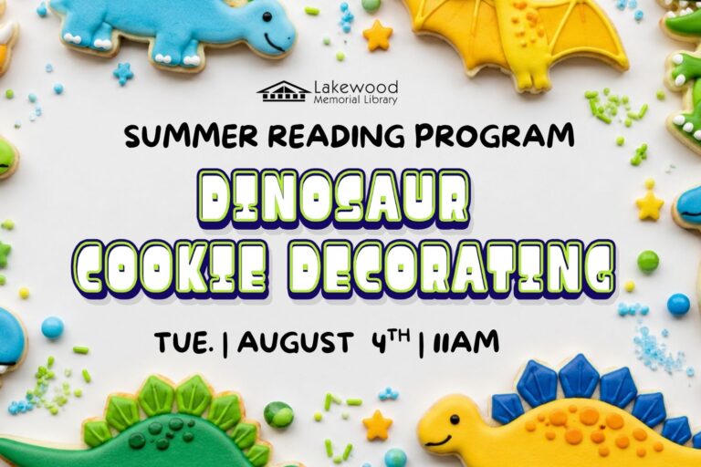 Summer Reading Program: Dinosaur Cookie Decorating