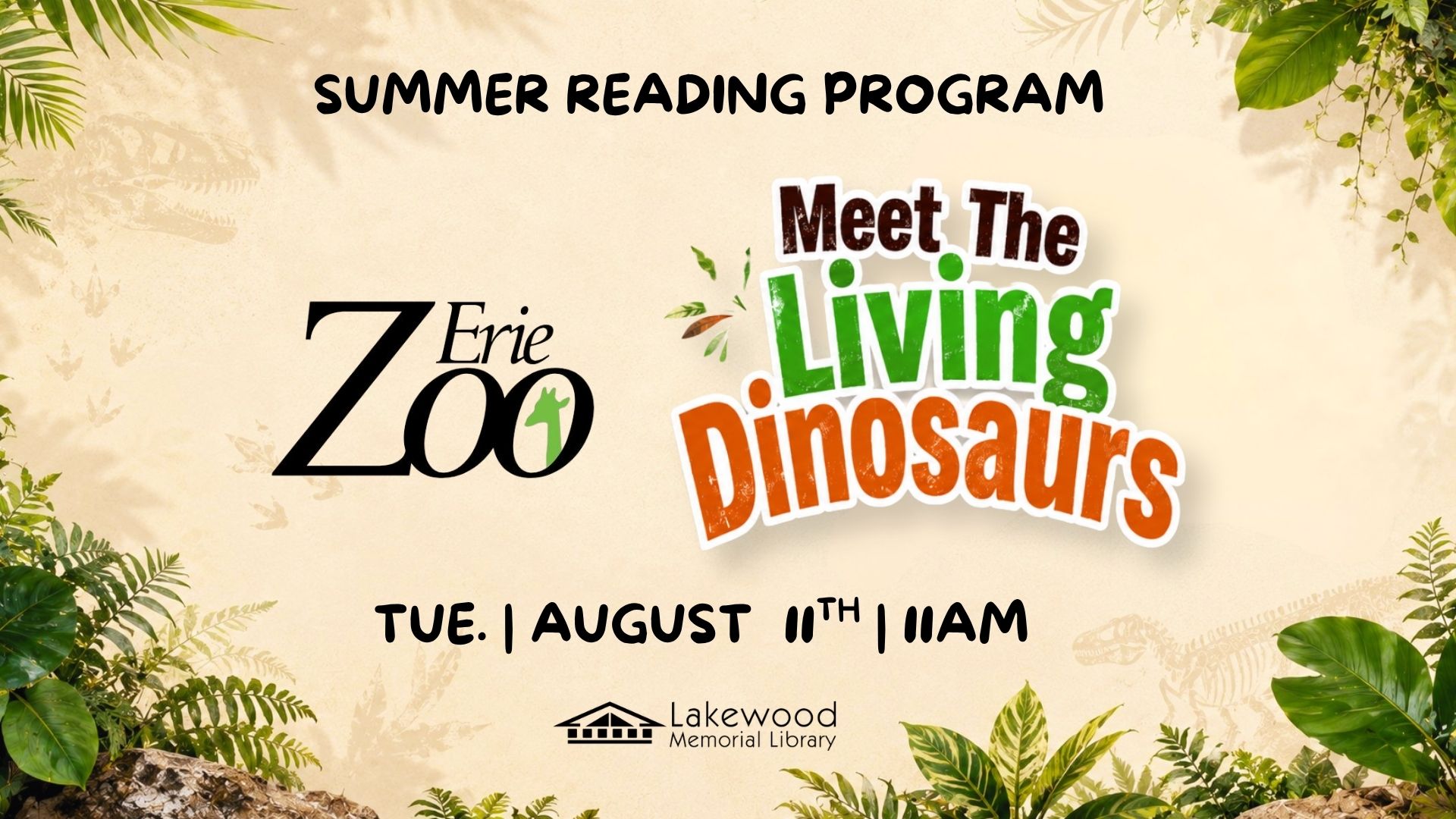 Summer Reading Program: Meet the Living Dinosaurs