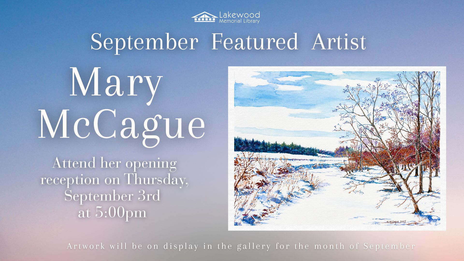 September Featured Artist: Mary McCague