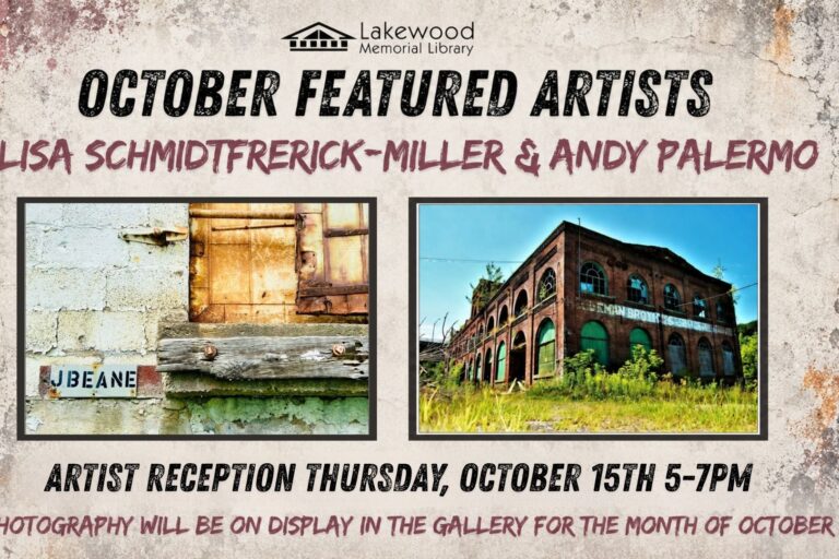 October featured artists: Lisa Schmidtfrerick-Miller and Andy Palermo